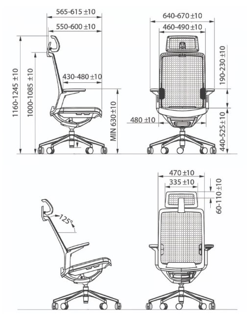 ergonomic-office-chairs-silver-dimensions